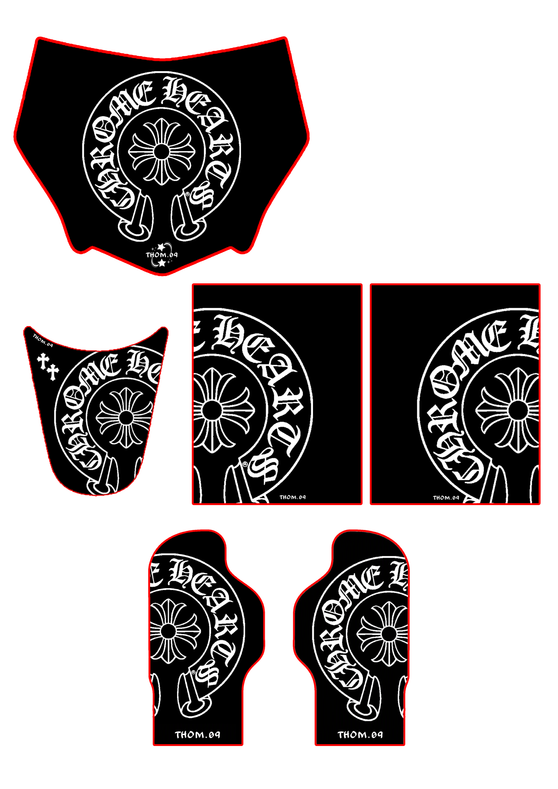 Gt2000 Decals Bundle Chrome Motocutz Style