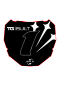 Front Plate Decal Number 1 Flying Stars Logo Odi Style