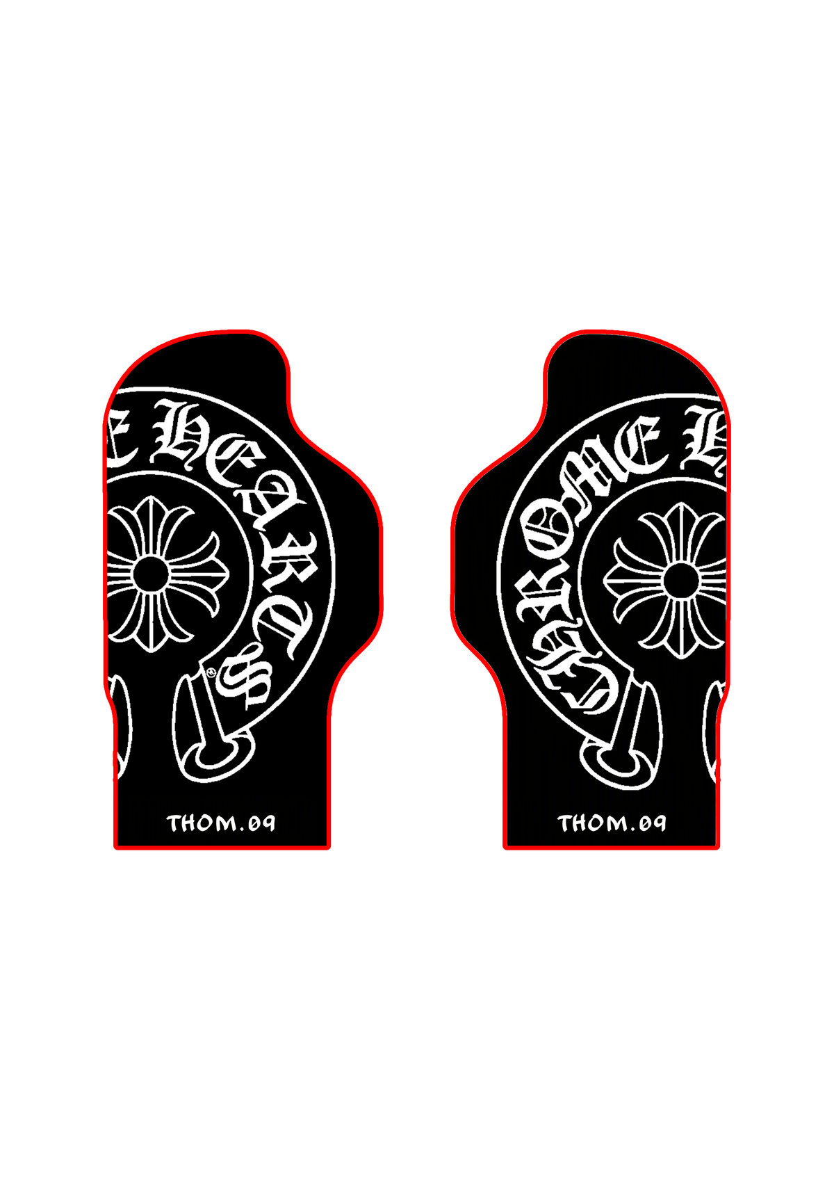 Suspension Fork Quard Decals Chrome Gt2000
