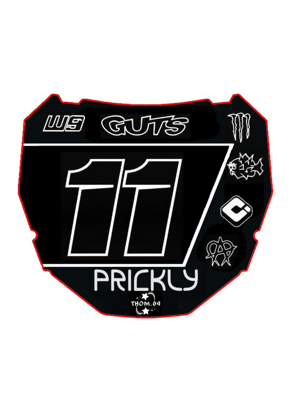 Front Plate Decal Number 11 Odi Style