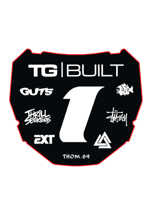 Front Plate Decal Number 1 Odi Style