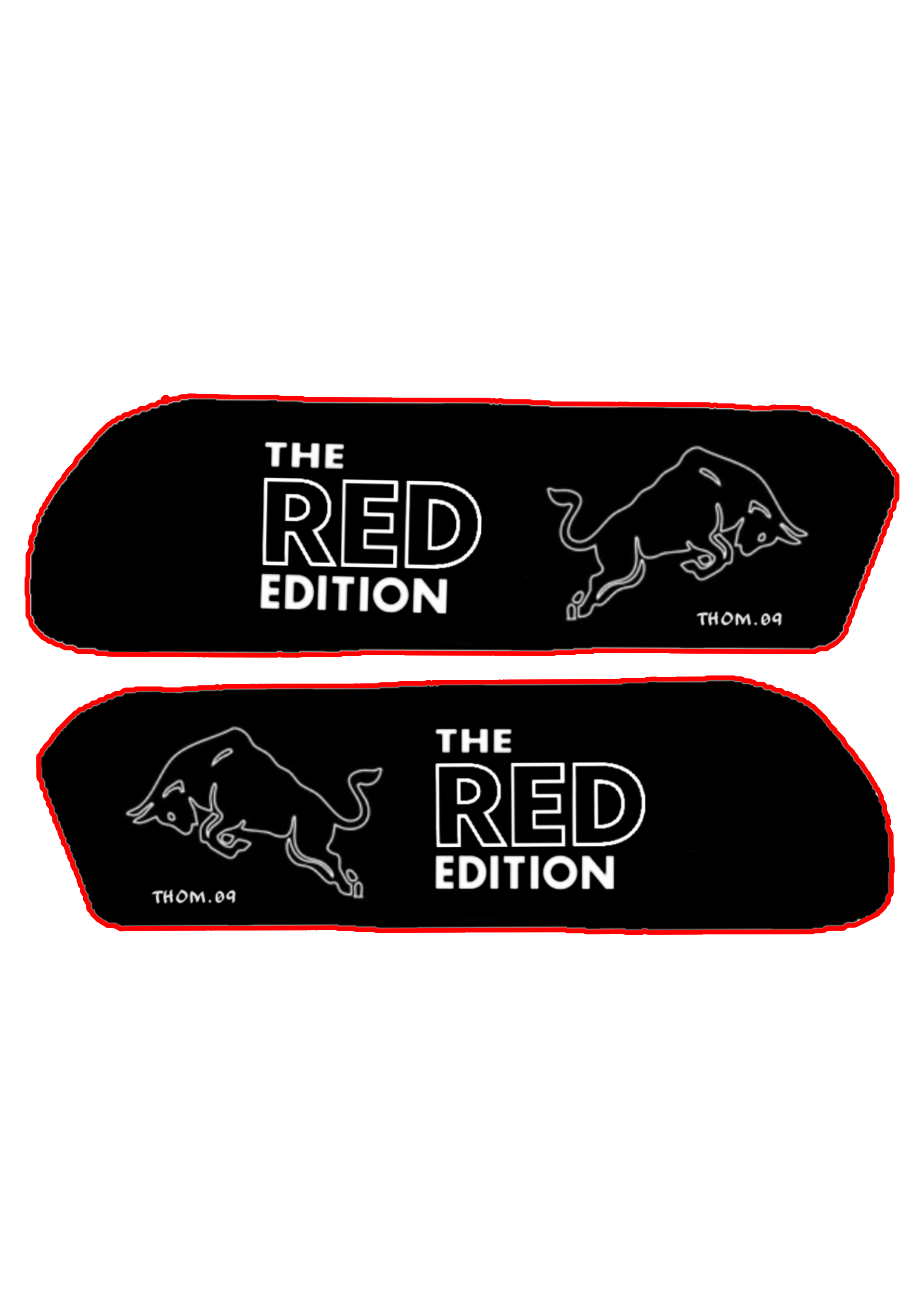 Battery Decals ''The Red Edition'' Ridstar, Ouxi V8, Ouxi H9, Ouxi C80