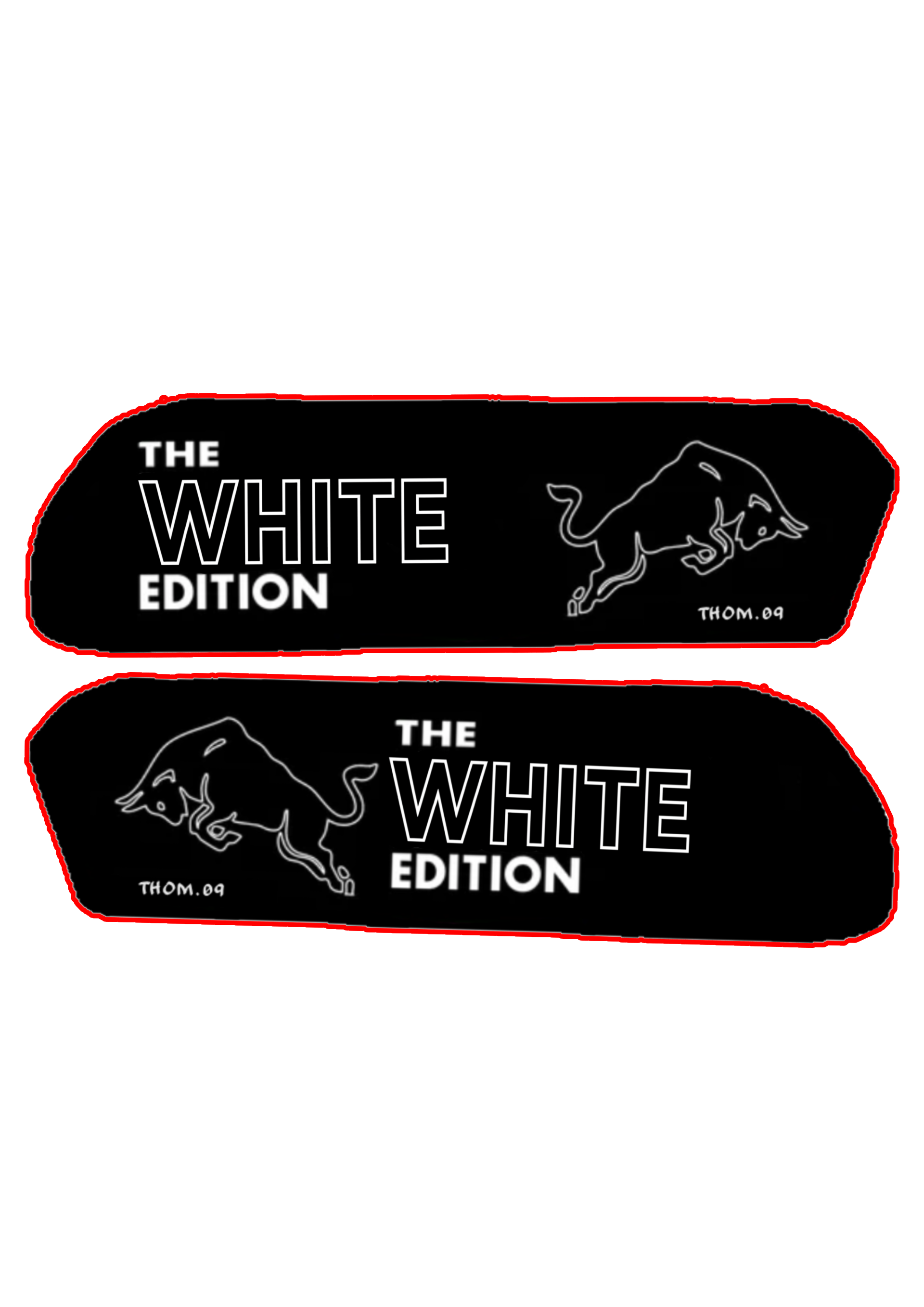 Battery Decals ''The White Edition'' Ridstar, Ouxi V8, Ouxi H9, Ouxi C80